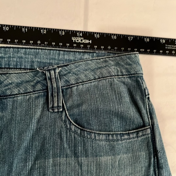 Cache size 12 blue high waist wide leg jeans Trouser style - Picture 7 of 16